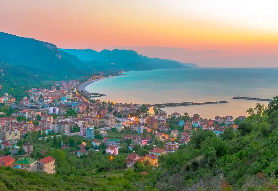 Cide sahil ve deniz manzarası